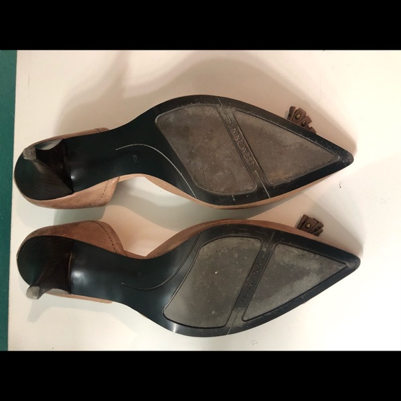 Leather Tassel Heels - Picture 4 of 7